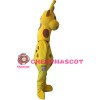 Cute Plush Yellow Giraffe Mascot Costume