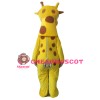 Cute Plush Yellow Giraffe Mascot Costume