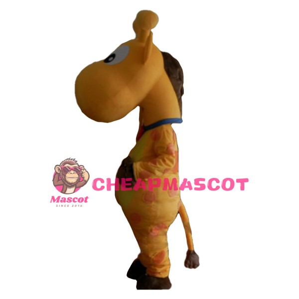Lovely Cartoon Orange Giraffe Mascot Costume For Festival