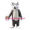 Long Fur Cartoon Wolf Mascot Costume