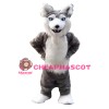Long Fur Cartoon Wolf Mascot Costume