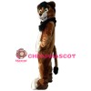 Long Fur Happy Lion Mascot Costume For Party