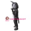 Cartoon Plush Grey Wolf Mascot Costume
