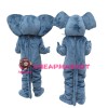 Lovely Grey Elephant With Pink Ears Mascot Costume