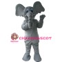 Funny Grey Elephant Mascot Costume