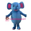 Super Cute Blue Elephant Baby Mascot Costume For Activity