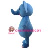 Super Cute Blue Elephant Baby Mascot Costume For Activity