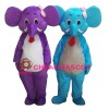 Colorful Cartoon Elephant Mascot Costume