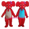 Colorful Cartoon Elephant Mascot Costume