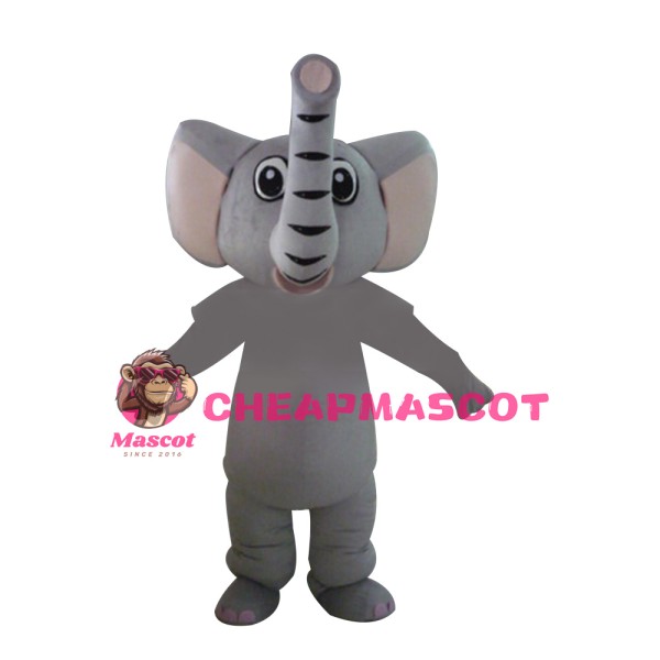 Cute Cartoon Elephant Mascot Costume