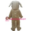 Smart Khaki Dog Mascot Costume For School Celebrations