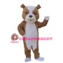 Friendly Brown & White Dog Mascot Costume