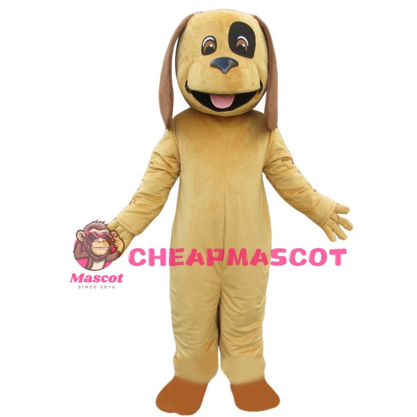 So Cute Cartoon Long Ears Brown Dog Mascot Costume