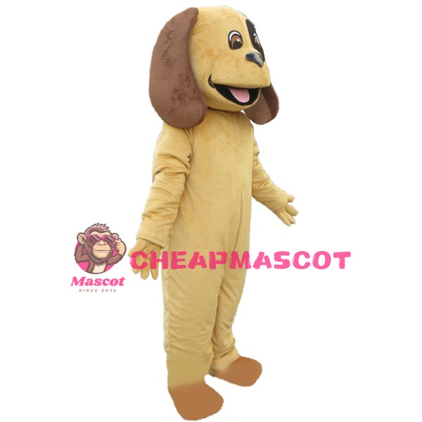 So Cute Cartoon Long Ears Brown Dog Mascot Costume