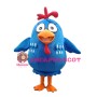 Super Cute Cartoon Blue Little Chicken Mascot Costume