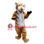 Fancy Tiger With Smiling Face Mascot Costume