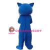 Adult Blue & White Tiger Mascot Costume