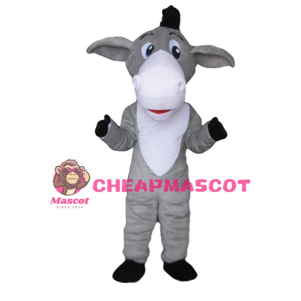 Classic Style Grey Donkey Mascot Costume