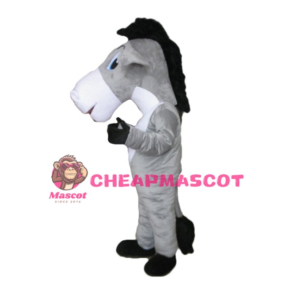 Classic Style Grey Donkey Mascot Costume