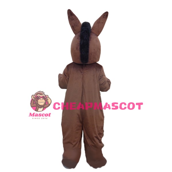 Brown Donkey Mascot Costume For Birthday Party