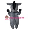 Unisex Cute Grey & White Donkey Mascot Costume