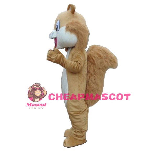 Professional Good Quality Happy Brown Squirrel Mascot Costume