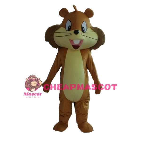 Cute Smiling Squirrel Mascot Costume