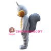 New Arrival Adorable Grey & Brown Squirrel Mascot Costume
