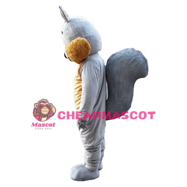 New Arrival Adorable Grey & Brown Squirrel Mascot Costume