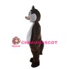 New Version Pleasant Plush Brown Squirrel Mascot Costume