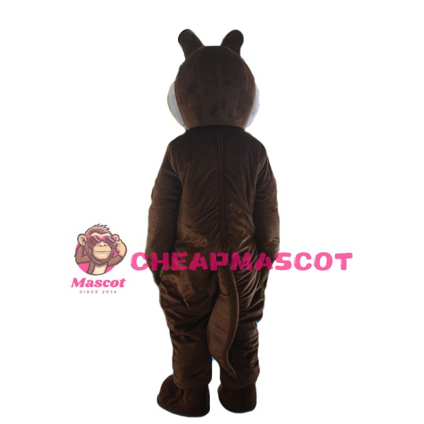 New Version Pleasant Plush Brown Squirrel Mascot Costume