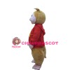 Pleasant Chipmunk Brothers With Colorful Top Mascot Costume