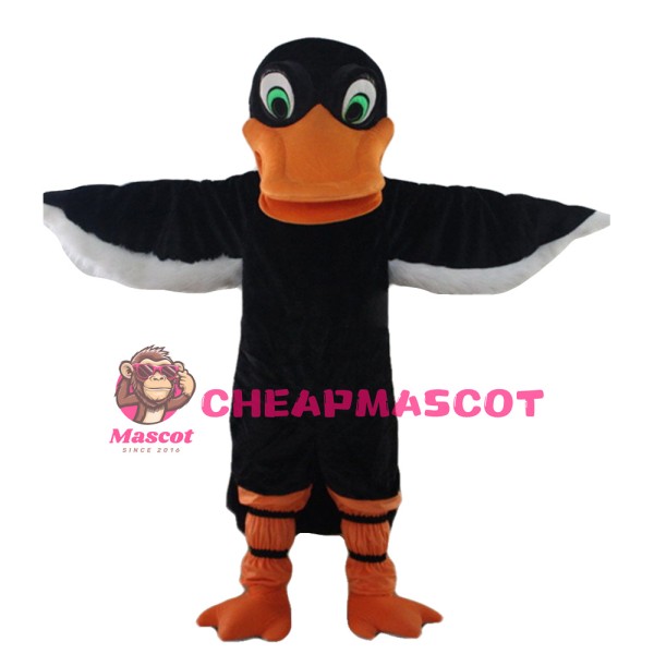 Funny Black Duck Mascot Costume For Adult