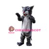 Classic Version Plush Grey & White Wolf Mascot Costume