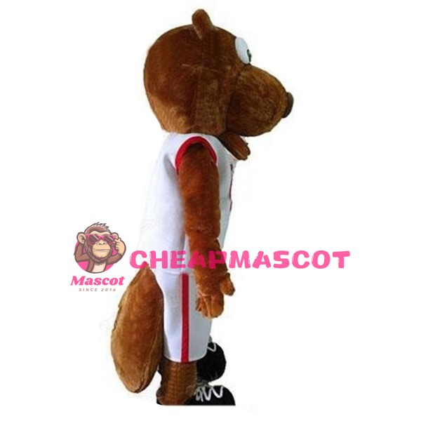 Newest Sports Beaver With Suit Mascot Costume 
