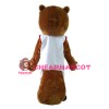 Newest Sports Beaver With Suit Mascot Costume 