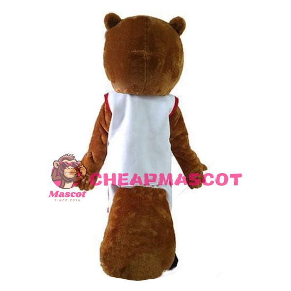 Newest Sports Beaver With Suit Mascot Costume 