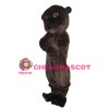 Friendly Brown Beaver Mascot Costume
