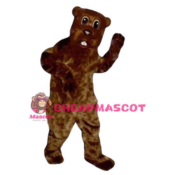 Cute Furry Beaver Mascot Costume