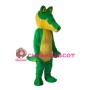 Adult Green & Yellow Crocodile Mascot Costume