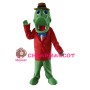 New Fancy Crocodile With Red Suit Mascot Costume
