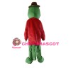 New Fancy Crocodile With Red Suit Mascot Costume