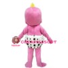Super Cute Pink Blue Baby Dinosaur With Diaper Mascot Costume