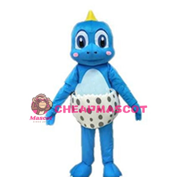 Super Cute Pink Blue Baby Dinosaur With Diaper Mascot Costume