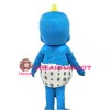 Super Cute Pink Blue Baby Dinosaur With Diaper Mascot Costume
