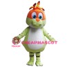 New Design Smart Light Green & Orange Baby Dinosaur Mascot Costume