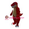 For Celebrations Strong Red Dinosaur Mascot Costume