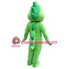 Classic Adorable Green & Yellow Dinosaur Mascot Costume
