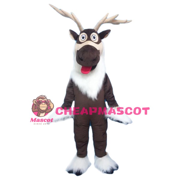 Professional Quality Furry Reindeer Mascot Costume
