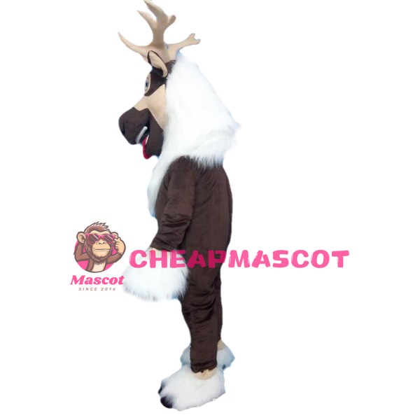 Professional Quality Furry Reindeer Mascot Costume
